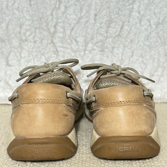 Sperry Womens Tan Leather Top-Sider Laguna Boat Deck Slip On Casual Shoes SZ 7.5 - Picture 4 of 11